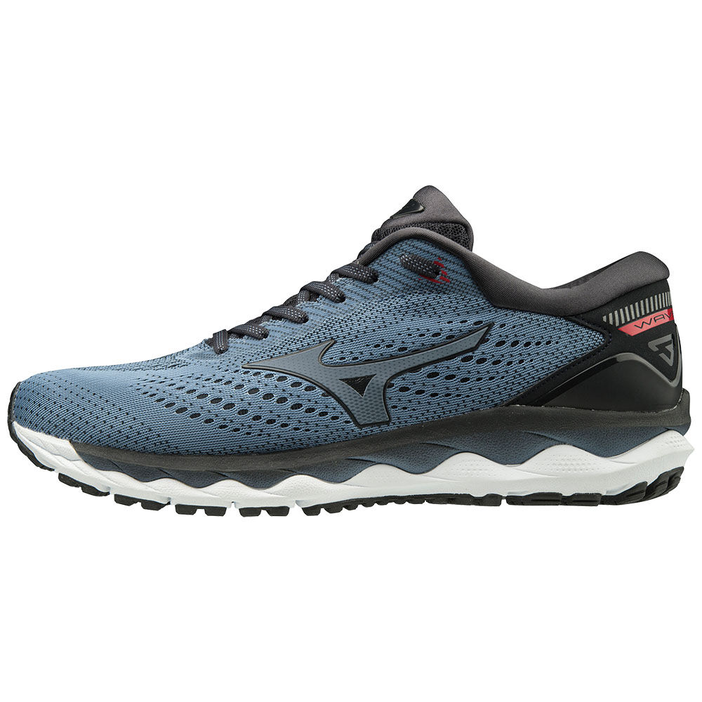 Mizuno WAVE SKY 3 - Erkek Koşu Ayakkabısı - Gri/Pembe Türkiye (SBTUGY-764)